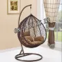 Люлка гнездо, градинска люлка тип гнездо кафява с кафяви възглавници, снимка 2