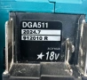 Makita DGA511 - Безчетков ъглошлайф 2x18V 5.0Ah 2024г. като нов!, снимка 9