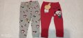LCW Disney Комлект панталони за Коледа, 80-86см., снимка 1 - Панталони и долнища за бебе - 37970022