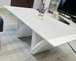 Холна маса бял гланц, снимка 1