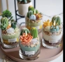 10 броя сукуленти сукулент силиконов молд форма свещи гипс сапун смола фондан декорация торта , снимка 2