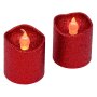 8 броя Червени Коледни LED свещи, 4см, снимка 1 - Декорация за дома - 42814449