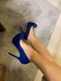 Сини обувки, снимка 1 - Дамски обувки на ток - 31841365