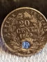 Сребърна монета 20 цента 1860г. Франция Император Наполеон трети за КОЛЕКЦИЯ 52244, снимка 4