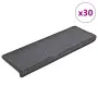 vidaXL Изтривалки за стълби, 30 бр., 65x21x4 см, тъмносиви, с правоъгълен кант, снимка 1