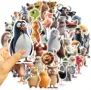 55 бр Животни самозалепващи лепенки стикери за украса декор картонена торта и др парти , снимка 2