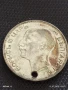 Сребърна монета 100 лева 1937г. Царство България продупчена за НАКИТ, НОСИЯ, КОЛЕКЦИЯ 23401, снимка 8