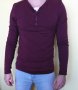 Мъжка блуза цвят бордо, чисто нова размер S, снимка 1 - Блузи - 44432101