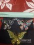 Красиви големи брошки "Пеперуда"с блестящи камъчета , снимка 1 - Колиета, медальони, синджири - 35390501