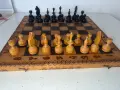 Шах с дървени фигупи, снимка 1