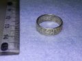СТАР СРЕБЪРЕН ПРЪСТЕН с ГЕРМАНСКИ РУНИ СВАСТИКА и2 ПЕЧАТА За ВИСОКА ПРОБА СРЕБРО и На МАЙСТОРА 40538, снимка 10