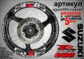 Suzuki GSX R600 кантове и надписи за джанти sgsxr600-r-yellow, снимка 8