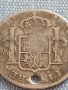 Сребърна монета 2 реала 1822г. Фернандо седми Мексико 13693, снимка 7