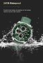Мъжки часовник Naviforce Military Watch, Сребрист / Зелен, снимка 3