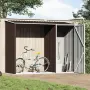 vidaXL Градински навес кафяв 245x98x159 см поцинкована стомана（SKU: 46296）, снимка 2