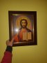 ИКОНА гоблен СВЕТЛИНА ОТ ИСУС , снимка 2