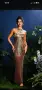 Ramesh metal fringe body chain dress, снимка 1