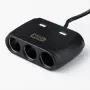 Разклонител за запалка с 3 гнезда и 2 USB порта 75 cm, снимка 3