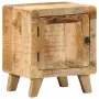 vidaXL Нощно шкафче 40x32x46 cm Масивна дървесина Грубо манго, снимка 9