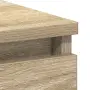 vidaXL Бюро, дъб сонома, 90x45x76 см, инженерно дърво, снимка 9