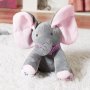 Пеещо слонче с мърдащи уши, слон, плюшена детска играчка, снимка 4