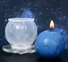 3D Земно кълбо планети глобус силиконов молд форма фондан шоколад свещ гипс смола , снимка 3