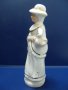 № 5931 стара порцеланова фигура   - размери - височина 14 см , диаметър 4 см , снимка 3
