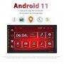 Мултимедия плеър за кола с Андроид 11, двоен дин 2, навигация за кола, за автомобил Android 11 радио, снимка 1