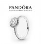 Дамски сребърен пръстен Пандора сребро с печат S 925 Pandora Jewelry Round Sparkle. Колекция Amélie, снимка 1 - Пръстени - 30203566