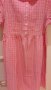 Рокля Benetton size XL, 100% памук, розова, снимка 4