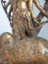 Shiva on Nandi 43см-4кг/стара азиатска/индийска бронзова фигура бог Шива язди бикът Нанди, снимка 5