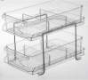 Органайзер 2 нива Mercado Trade, За кухня, баня, Прозрачен, снимка 2