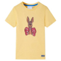 Детска тениска с къс ръкав, жълта, 140(SKU:11883, снимка 1 - Детски тениски и потници - 44738732