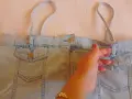 Дамско секси дънково потниче с цип, снимка 9