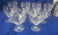 Кристални чаши за коняк 6 бр и 4 бр за вино от един лот, ръчна гравюра, снимка 1 - Чаши - 39409025