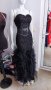 бална официална рокля русалка с полупрозрачен корсет , снимка 1