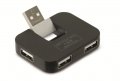 USB 2.0 Hub, 1 USB М към 4 USB F, снимка 1 - USB кабели - 34223615