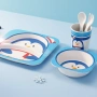 Детски комплект за хранене 5 части Cheffinger – чиния, купичка, чаша, лъжица и вилица, снимка 5
