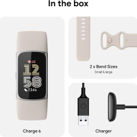 Fitbit Charge 6 фитнес гривна by Google, снимка 7 - Смарт часовници - 44693028