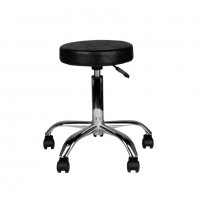Козметичен/фризьорски стол - табуретка AM-310 - 40/57 - черна/бяла, снимка 5 - Друго оборудване - 33690917