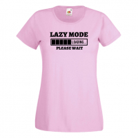 Дамска тениска,Lazy Mode Loading,Loading,Please wait,батерия,Изненада,Подарък, снимка 8 - Тениски - 36422069
