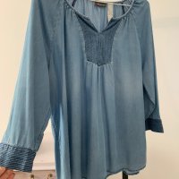Дънкова блуза в размер L, снимка 3 - Блузи с дълъг ръкав и пуловери - 44175192