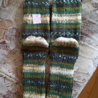 Ръчно плетени мъжки чорапи, размер 46, снимка 1 - Мъжки чорапи - 42776091