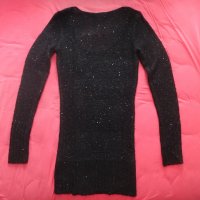 Нова черна плетена блуза Guess 100% оригинална, снимка 4 - Блузи с дълъг ръкав и пуловери - 37080888