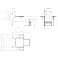 Стол за педикюр Lyra с масаж, снимка 6 - Педикюр и маникюр - 44532574