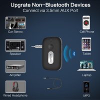 SIMOLIO Bluetooth AUX адаптер за кола, безжичен Bluetooth приемник 3,5 mm, снимка 4 - Аксесоари и консумативи - 44482969