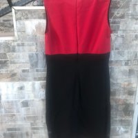 Страхотна рокля по тялото в червено и черно XS размер, снимка 2 - Рокли - 37442846
