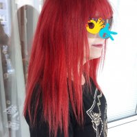 Червена дълга естествена коса, качествена , висок клас , снимка 11 - Аксесоари за коса - 38385270