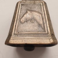Стар английски бронзов звънец за кон, снимка 1 - Антикварни и старинни предмети - 42221217