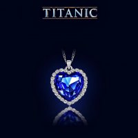 Сърцето на океана Титаник / Titanic - Колие бижу + Обеци, снимка 1 - Бижутерийни комплекти - 39288326